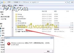 windows socket error.在其上下文中，该请